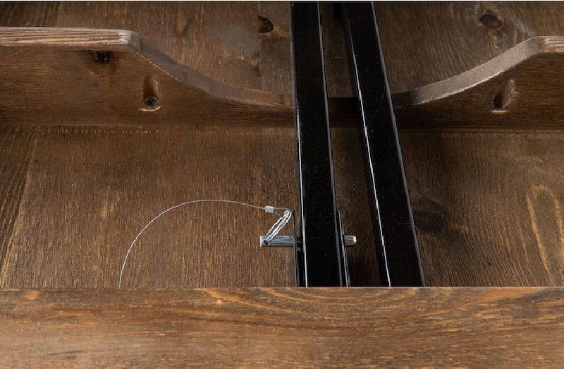 Table rustique pliante en pin massif