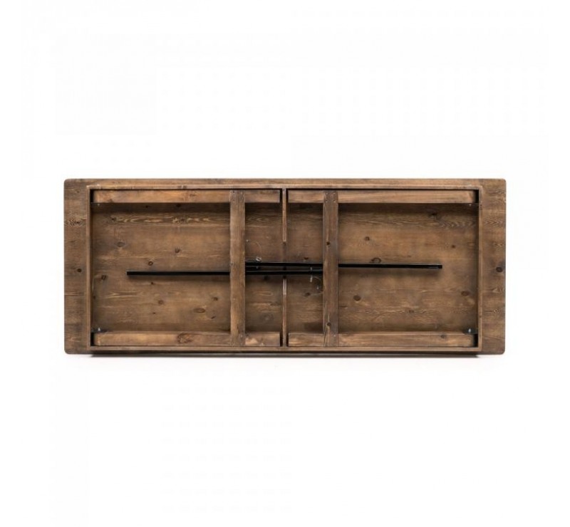 Table haute rustique pliante en pin massif