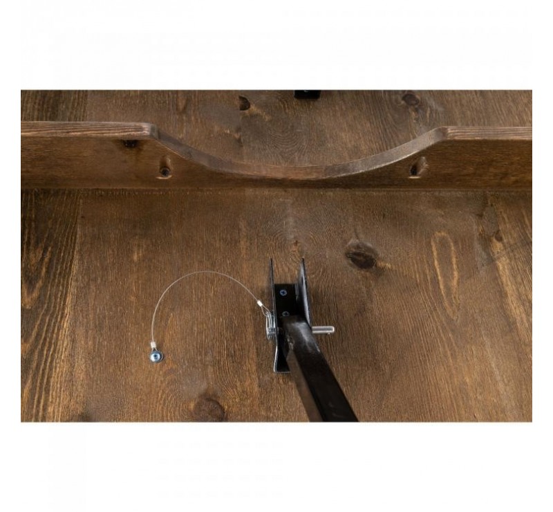 Table haute rustique pliante en pin massif