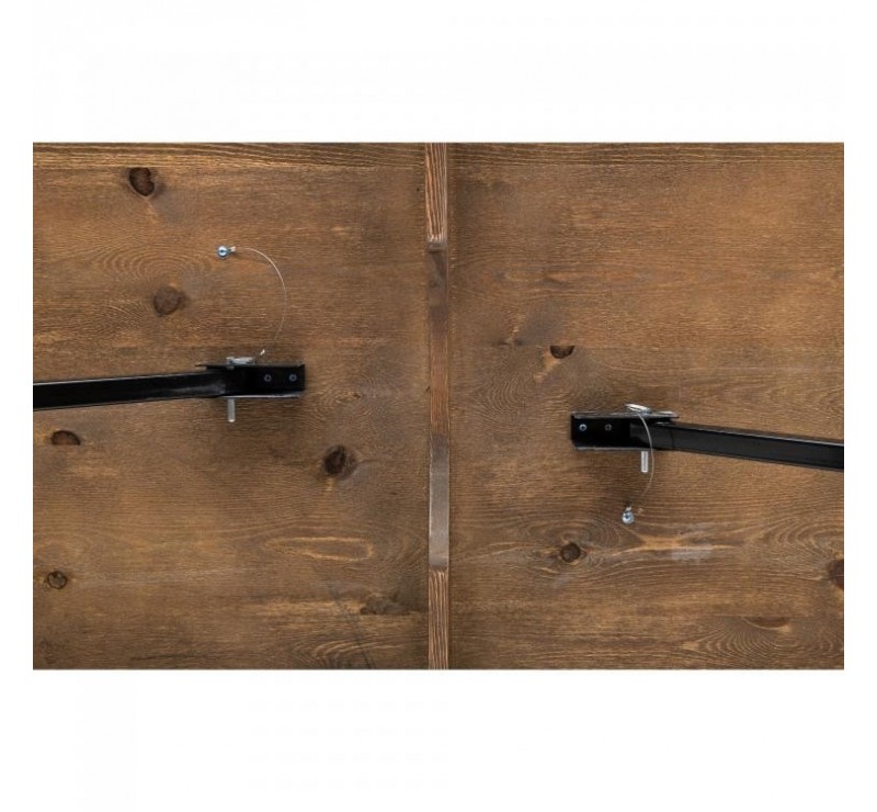 Table haute rustique pliante en pin massif