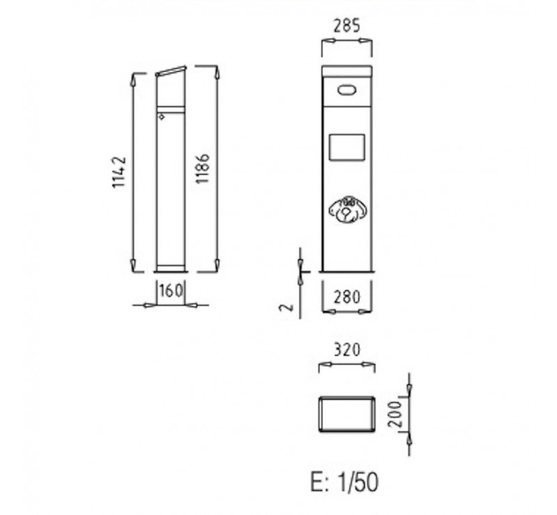 Poubelle pour chiens