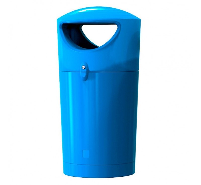 Poubelle de rue "vert foncé" en polyéthylène 100 L