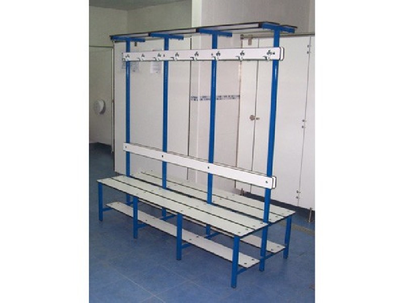 Banc vestiaire double lames en HPL
