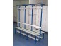 Banc vestiaire double lames en HPL