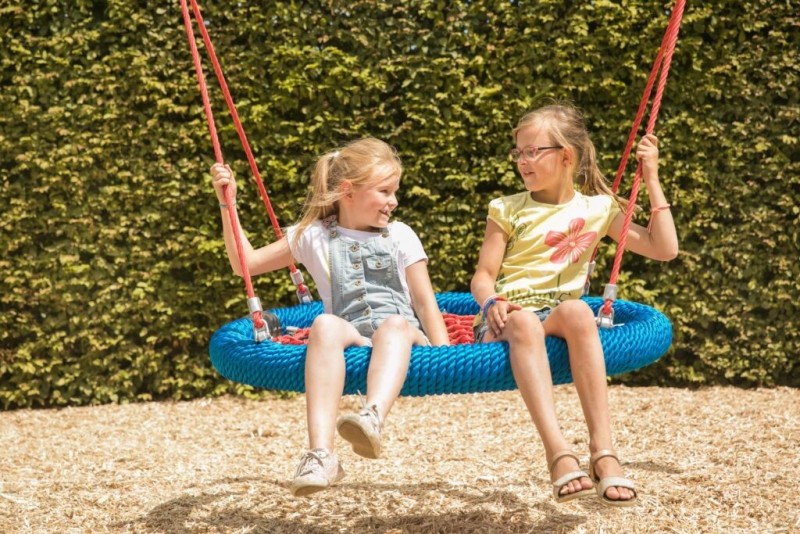 Balançoire soucoupe volante en bois