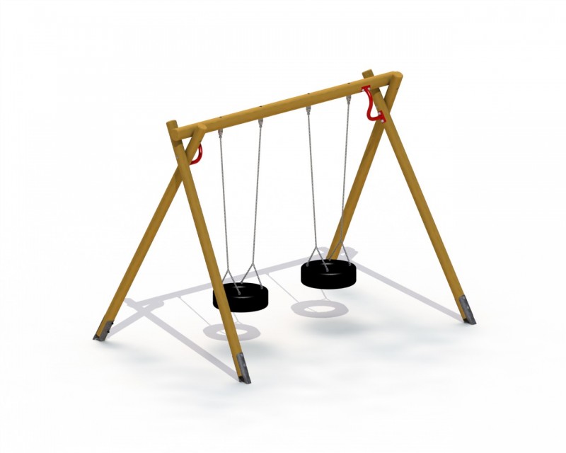 GRANDE BALANÇOIRE AVEC 2 PNEUS