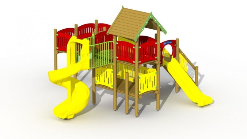 AIRE DE JEUX CITADELLE D’ELFES POUR LES ENFANTS