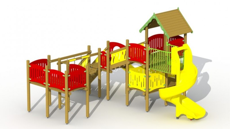 AIRE DE JEUX CITADELLE D’ELFES POUR LES ENFANTS