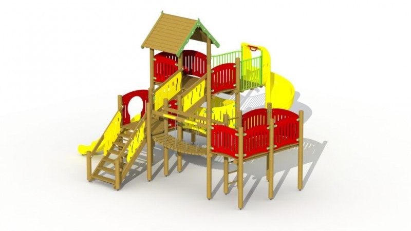 AIRE DE JEUX CITADELLE D’ELFES POUR LES ENFANTS