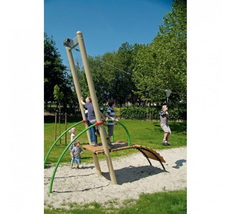 TÉLÉPHERIQUE MÉTAL - AIRE DE JEUX POUR LES COLLECTIVITÉS