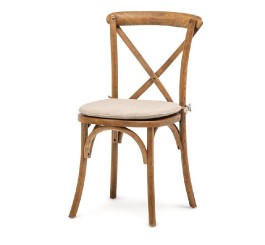 Assise beige pour chaise en...