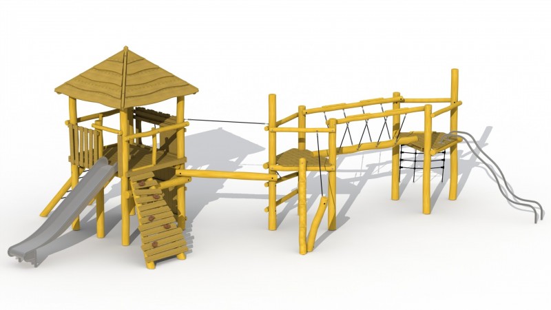 JEU EXTÉRIEUR TOUR MAGIQUE AVEC TOIT