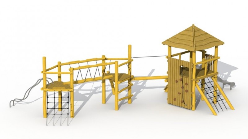 JEU EXTÉRIEUR TOUR MAGIQUE AVEC TOIT