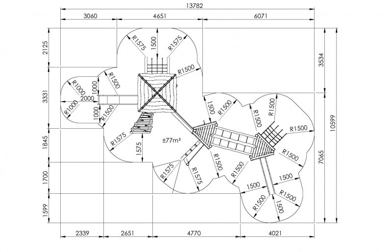 JEU EXTÉRIEUR TOUR MAGIQUE AVEC TOIT