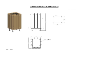 Poubelle robuste urbaine en bois - 40L
