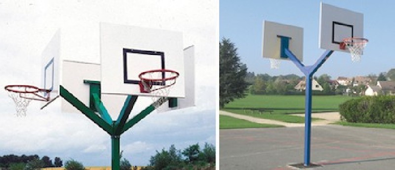 But de basket à double cercles