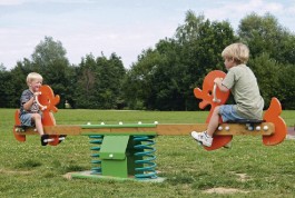 CANARDS JUMEAUX JEU SUR RESSORTS