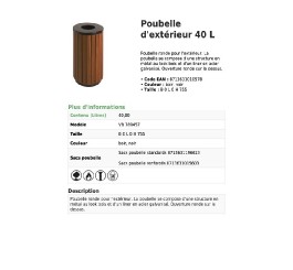 Corbeille High Design 40...