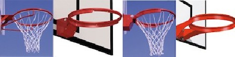 Paire de cercles de panier de basket