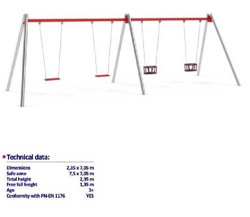 Balançoires pour bord de mer