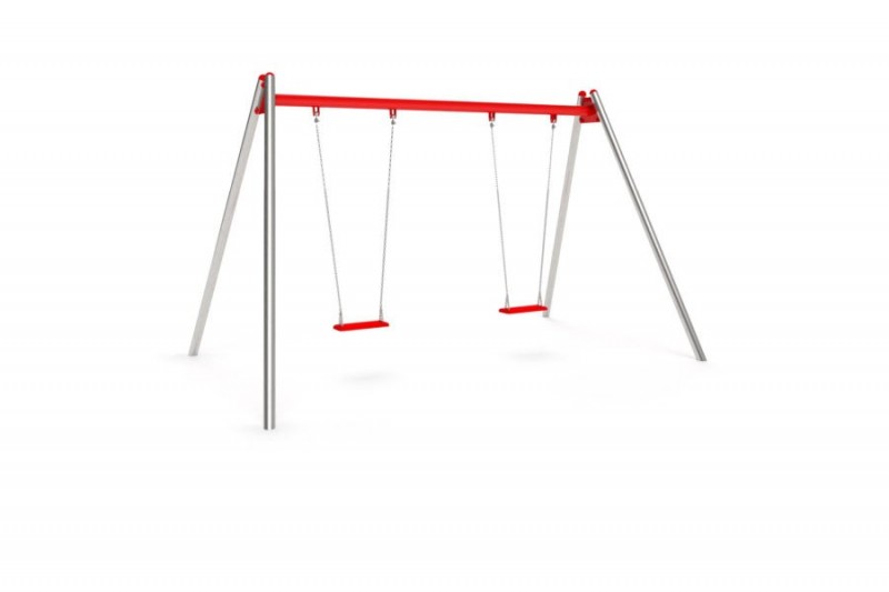 Balançoires metal pour espace public