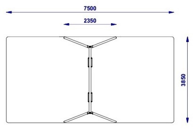 Balançoires metal pour espace public