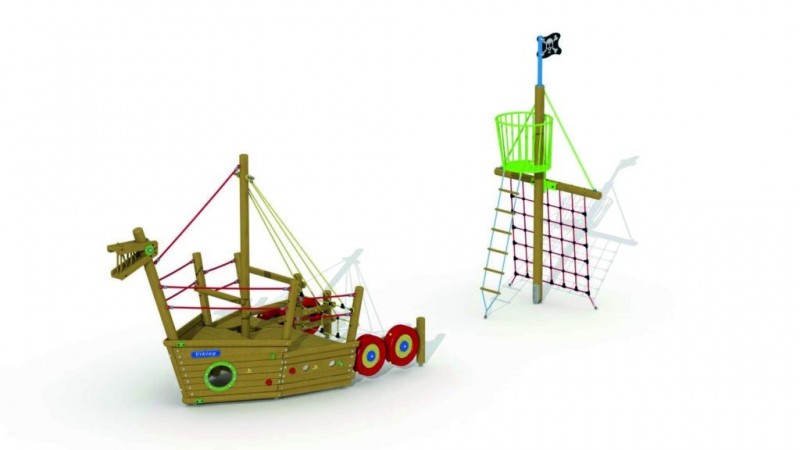 JEU NID DE CORNEILLE (AVEC DRAPEAU PIRATE ET FILET)