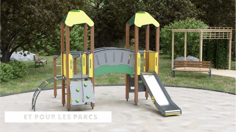 PLATEFORME COMPLETE AVEC TOBOGGAN N21 PLATEFORME COMPLETE AVEC TOBOGGAN N21