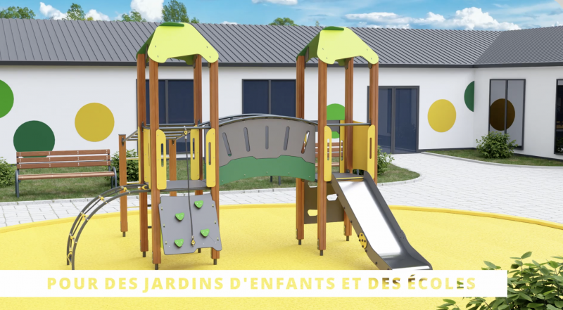 PLATEFORME COMPLETE AVEC TOBOGGAN N21 PLATEFORME COMPLETE AVEC TOBOGGAN N21