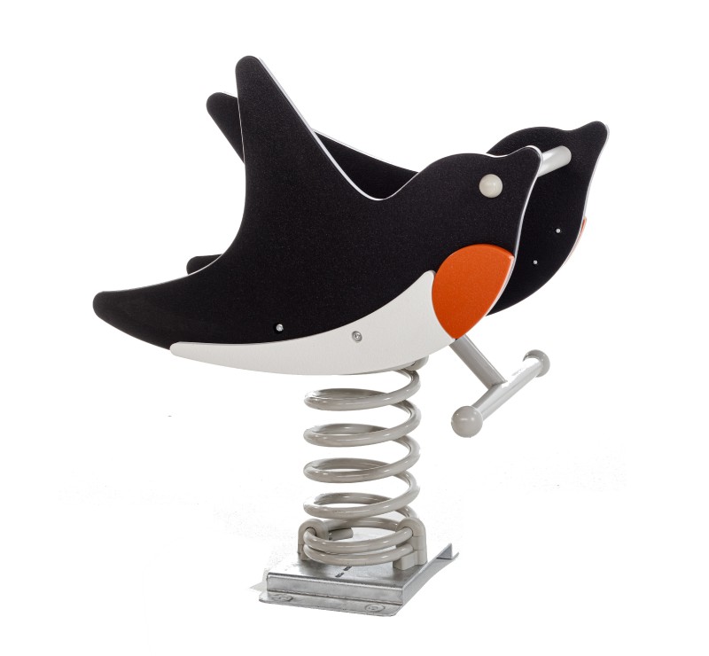 Oiseau jeu sur ressort