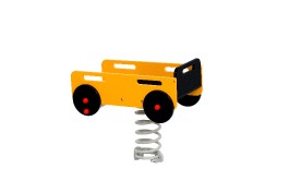 Voiture de chantier jeu sur ressort