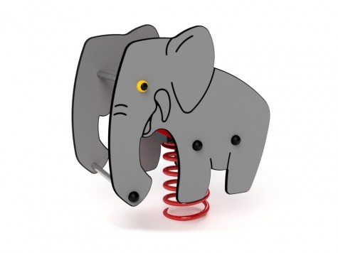 Eléphant de Naël  jeu sur ressort