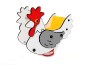 Le Coq jeu sur ressort