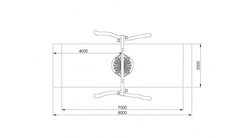 BALANÇOIRE SOUCOUPE VOLANTE EN BOIS DE ROBINIER