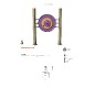 Horloge panneau ludique d'apprentissage