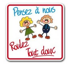 Panneau de sortie d'école enfants