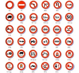 Signalisation d'interdictions - Type B