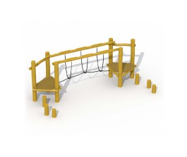 Parcours de Luigi en bois de robinier