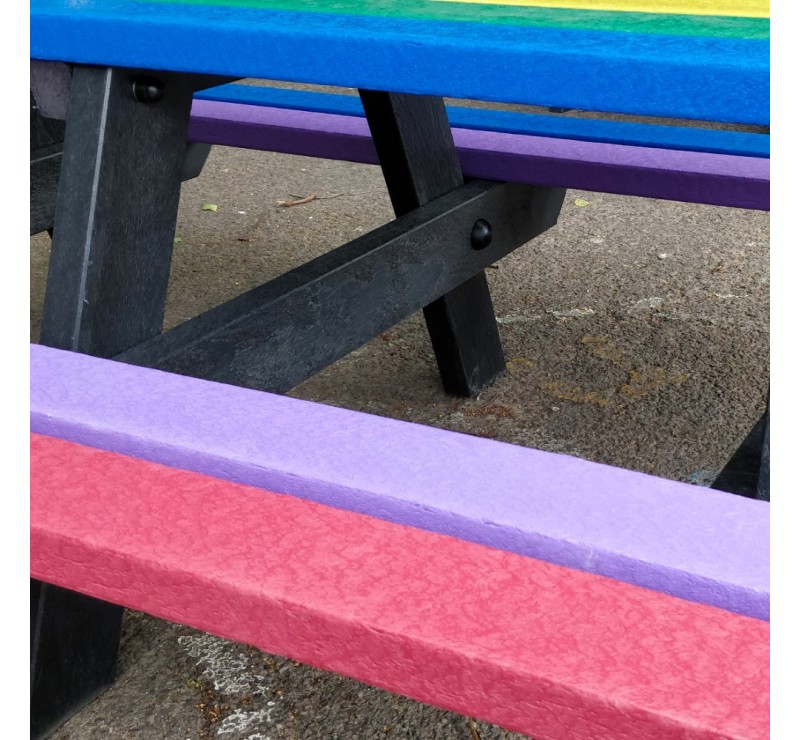 Table pique-nique en plastique recyclé pour jeunes enfants