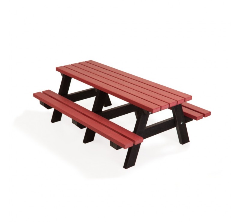 Table pique-nique en plastique recyclé pour jeunes enfants