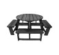 Table pique-nique ronde en plastique recyclé