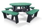 Table pique-nique ronde en plastique recyclé