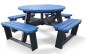 Table pique-nique ronde en plastique recyclé