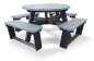 Table pique-nique ronde en plastique recyclé