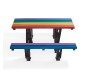 Table pique-nique en plastique recyclé 150 cm 6 places