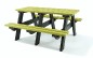 Table pique-nique en plastique recyclé lime