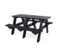 Table pique-nique en plastique recyclé effet bois