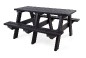 Table pique-nique en plastique recyclé effet bois