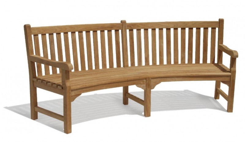 Banc anglais en teck Longueur 2,27 m