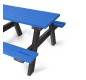 Table pique-nique en plastique recycléBleu 8 places
